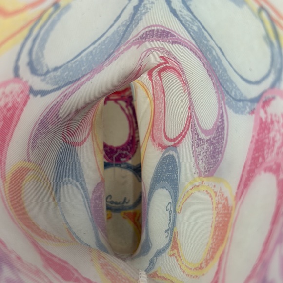 COACH PIXY DREAM MULTI COLOR RUBBER RAIN BOOT WOMEN SIZE 8 PINK PURPLE ORANGE - Picture 7 of 9